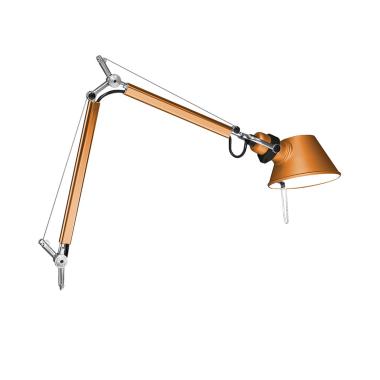 Candeeiro de Mesa LED Tolomeo Micro com Fixador Branco Brilho ARTEMIDE