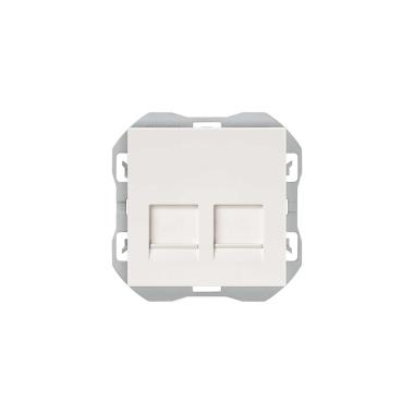 Tapa Toma RJ45 con Doble Conector SIMON 270 20000188