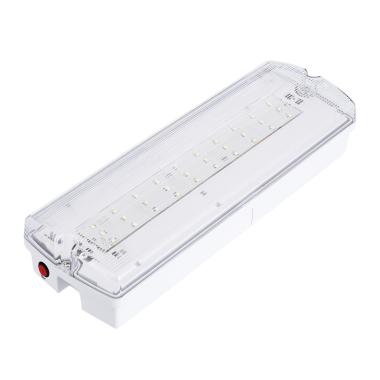 Produto de Luz de Emergência LED Superfície 200lm Permanente/Não Permanente IP65 com Autoteste 