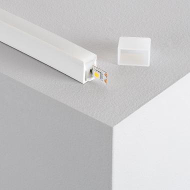 Perfil Flexível de Silicone Neon à Medida para Fita LED 12/24V até 10 mm