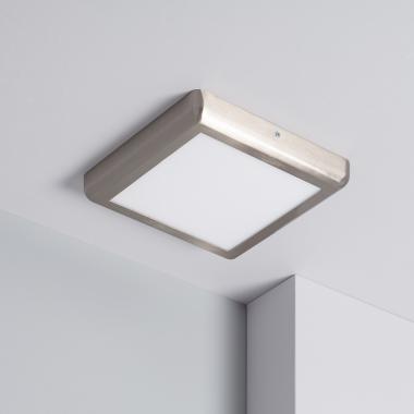 Plafón LED 18W Cuadrado Metal 225x225 mm Design Silver