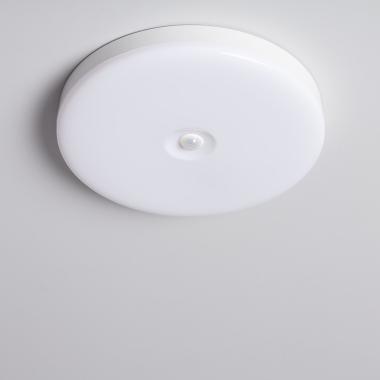 Plafon LED 18W Circular Ø290 mm No Flicker com Sensor de Movimento PIR e Crepuscular