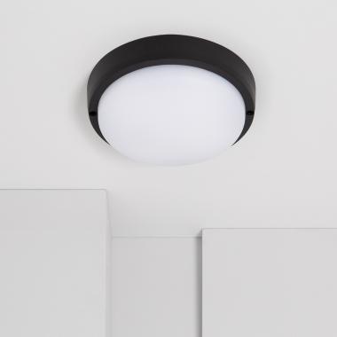 Plafón LED 25W Circular para Exterior Ø175 mm IP65 Hublot Black