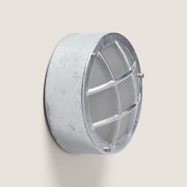 Plafon Circular para Exterior Ø200 mm Hublot Aço Galvanizado Coastal Fjord