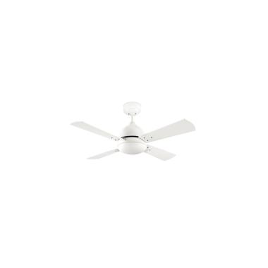 Ventilador de Techo Borneo Blanco Aspas Reversibles 106.6cm Motor AC LEDS-C4 VE-0006-BLA