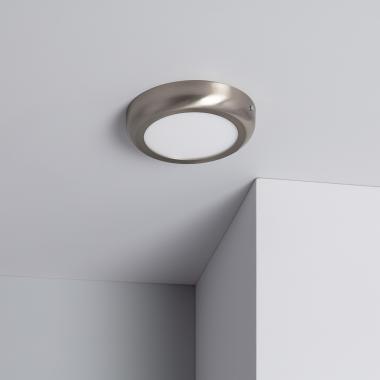 Plafón LED 12W Circular Metal Ø175 mm Design Silver