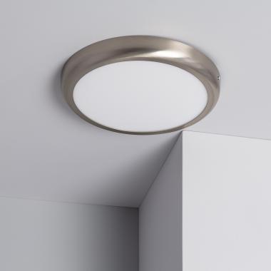 Plafón LED 24W Circular Metal  Ø300 mm Design Silver