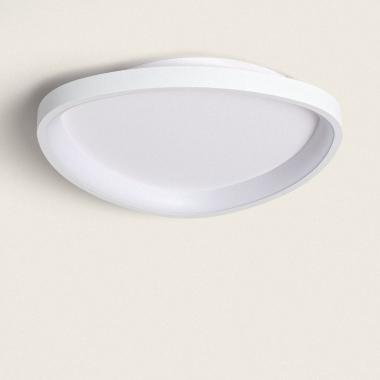 Plafon LED 20W Oval Metal Ø420 mm CCT Selecionável Owen