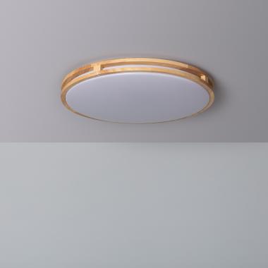 Plafón LED 20W Circular Madeira Ø405 mm CCT Selecionável Donati