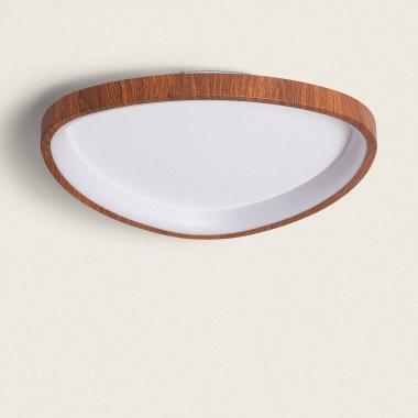 Plafon LED 20W Oval Metal Ø420 mm CCT Selecionável Owen