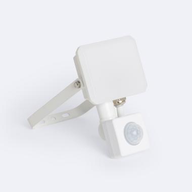 Foco Projetor LED com Sensor PIR 10W IP65 Branco