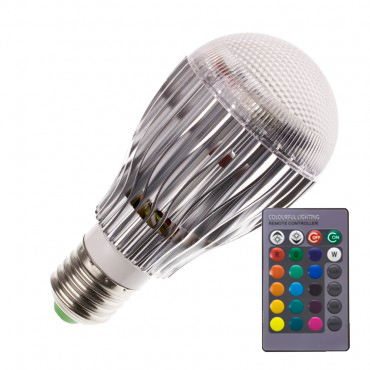 una bombilla LED regulable